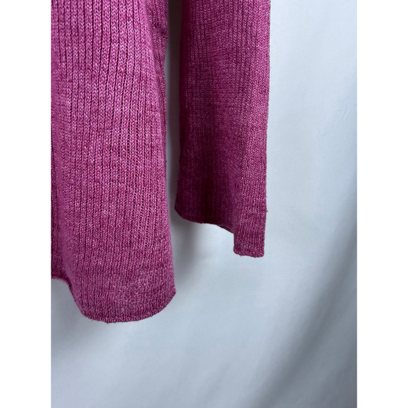 Women's Eileen Fisher Linen Sweater Pink Size XL - Picture 5 of 8